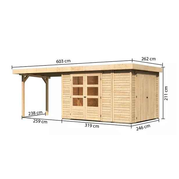 Dřevěný zahradní domek RETOLA 4 Lanitplast