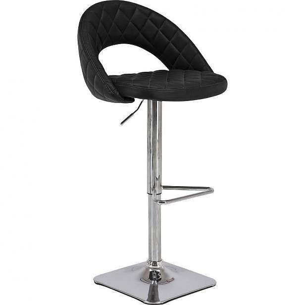 Barová Židle Martin černá, 55/89-110/53 cm