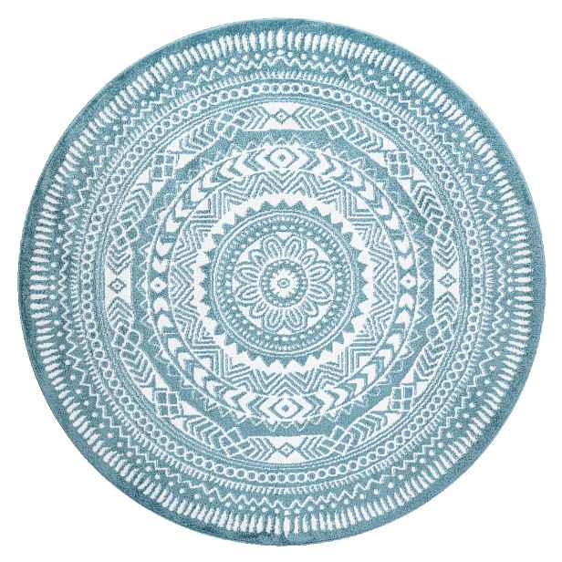 Kusový koberec Napkin blue kruh, 200x200 (průměr) kruh, modrá, chodba / předsíň, Dywany Łuszczów