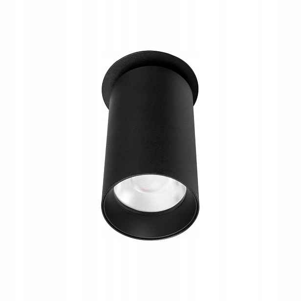 Maxlight Podomítková kulatá lampa černá Led 9W 3000K teplá Halo