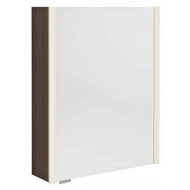 Sapho Alix - Zrcadlová skříňka s LED osvětlením 56x70x18 cm, 2x dvířka, P/L, borovice rustik AX156-0016