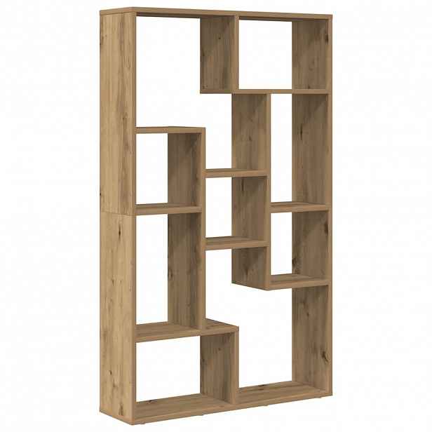 vidaXL Knihovna dub artisan 72 x 20 x 120,5 cm kompozitní dřevo