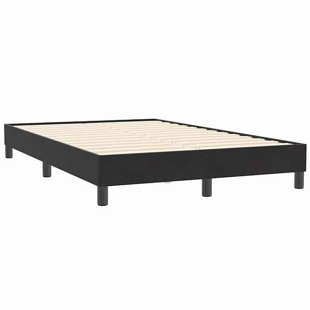vidaXL Rám postele bez matrace černý 100x210 cm samet