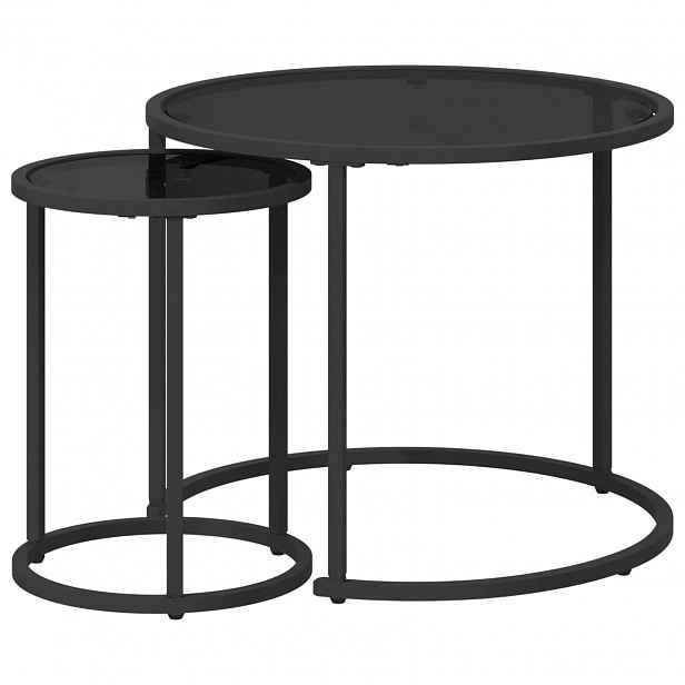vidaXL Sada konferenčních stolků 2 ks 55 x 55 x 45 cm ocel