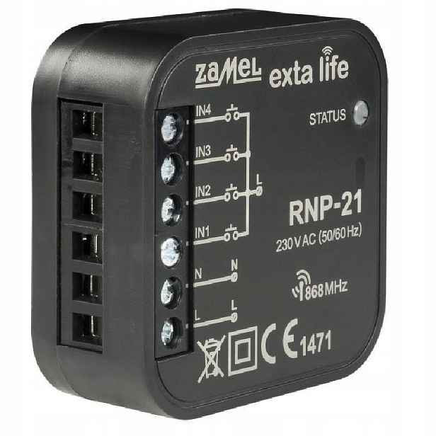 Exta Life rádiový nástěnný vysílač do krabice, 4kanálový RNP-21