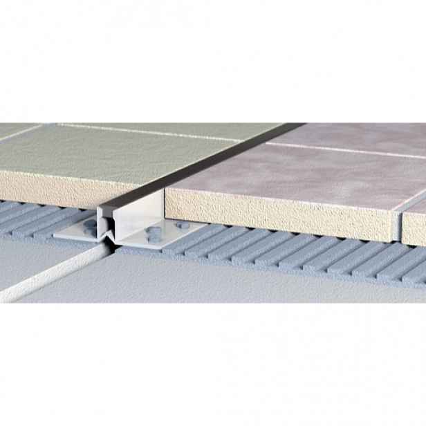 Lišta dilatační "hranatá" Profil-EU, PVC, délka 250 cm, výška hrany 10 mm, LD10250