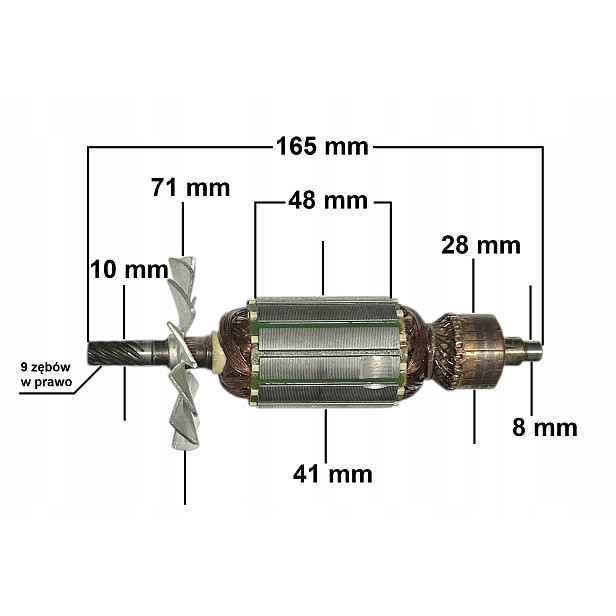 Oběžné kolo pro pilu Einhell s 9 zuby (jk 345)