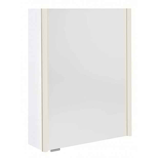 Sapho Alix - Zrcadlová skříňka s LED osvětlením 56x70x18 cm, 2x dvířka, P/L, bílá AX156-0030