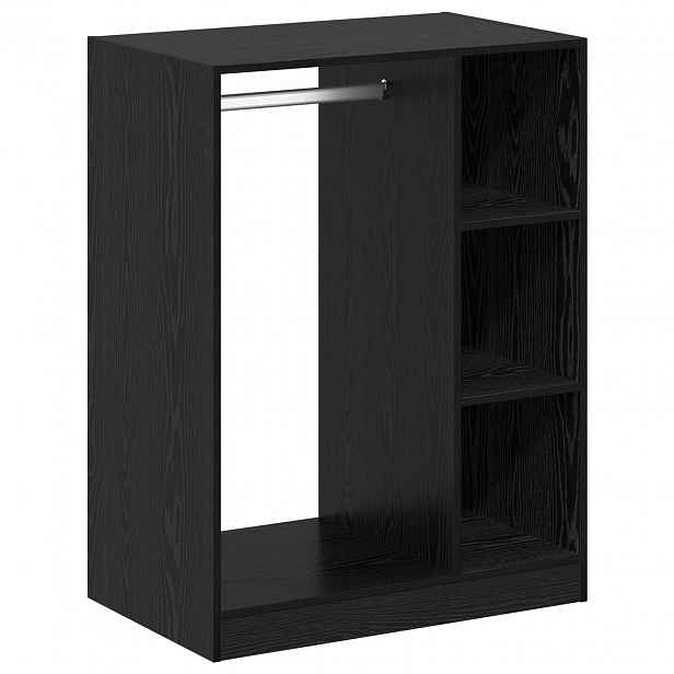 vidaXL Šatní skříň Černý dub 77 x 48 x 102 cm Kompozitní dřevo
