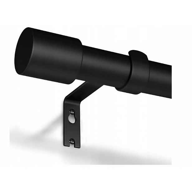 Garnýž Černý Jednotlivý 76-305 cm Průměr 19 mm Kovový teleskopický