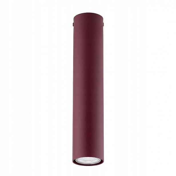 Stropní svítidlo Tecno 1-bodová GU10, vínová, 30 cm