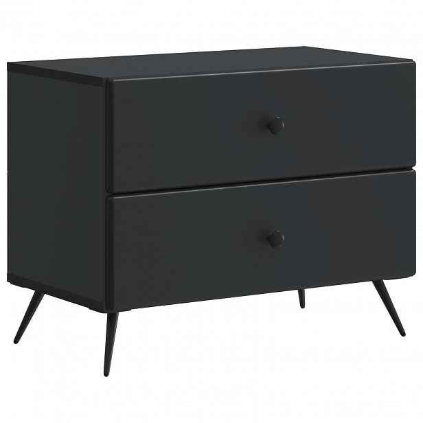 vidaXL Noční skříňka Černá 62 x 34,5 x 47,5 cm Kompozitní dřevo