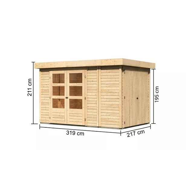 Dřevěný zahradní domek RETOLA 3 Lanitplast