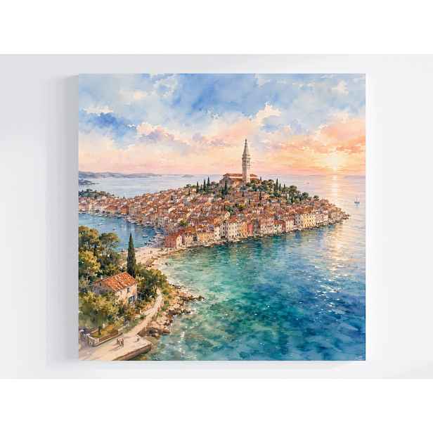 Obraz Na Plátně Canvas Chorvatsko Istrie Rovinj Město Jih 50x50