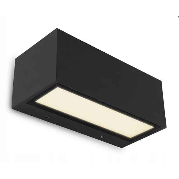 Venkovní Led nástěnné svítidlo 20W Gemini černé Lutec