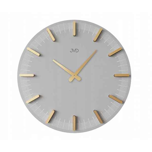 Nástěnné hodiny Jvd HC401.2 Dřevěné 40 cm Quartz Mechanismus Zlaté Tipy