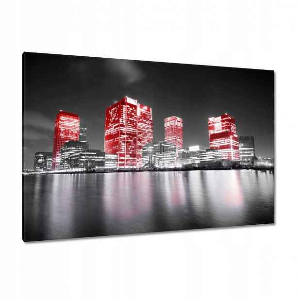 Obrazy 120x80 Červené mrakodrapy