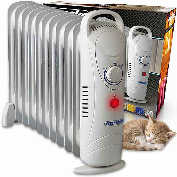 Elektrický Olejový Radiátor Pro Koupelnu A Pokoj, Přenosný, 1200 W