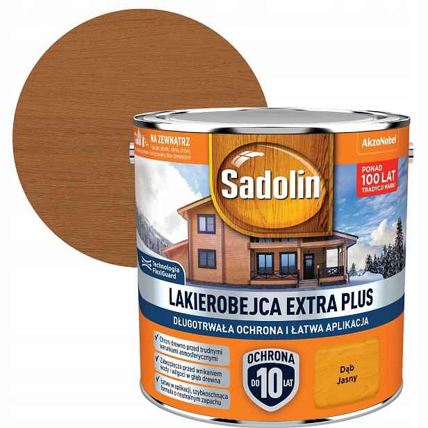 Sadolin Lakobejca Na Dřevo Extra Plus 2,5L Dub světlý