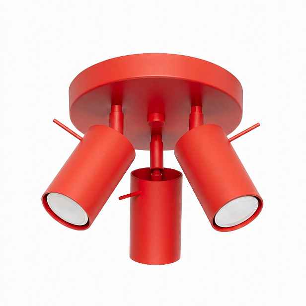Stropní Svítidlo Stropní svítidlo Spotová lampa Ring 3P červená Sollux