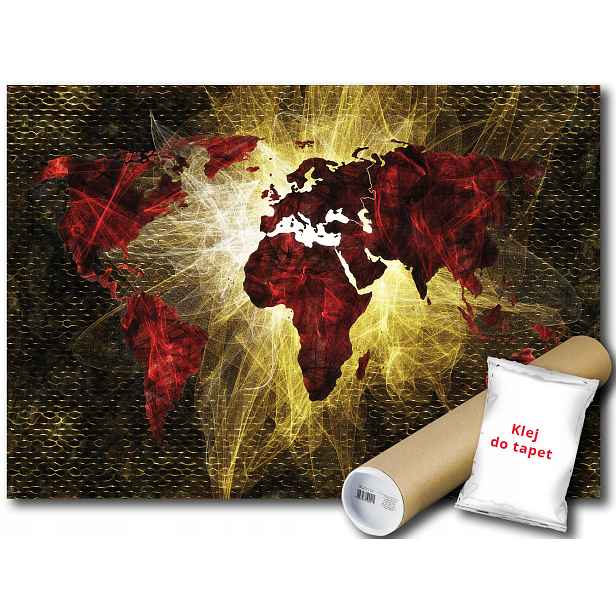 Vinylová fototapeta Mapa světa světlo 152x104