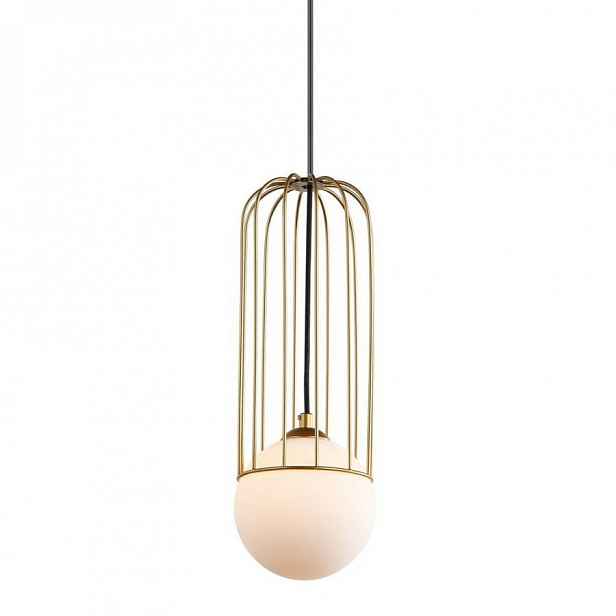 Závěsná stropní lampa Lustr Zlatá Moderní G9 Skleněná Simon Italux
