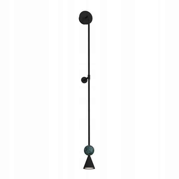 Nástěnná lampa Bingo Černá Led 8 W W0446 MaxLight