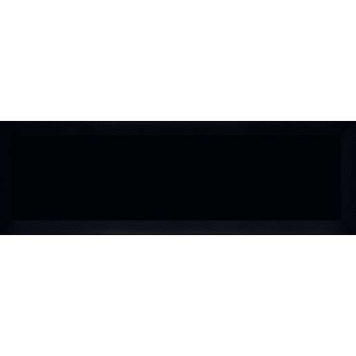 Obklad Ribesalbes Chic Colors negro bisel 10x30 cm mat CHICC1417