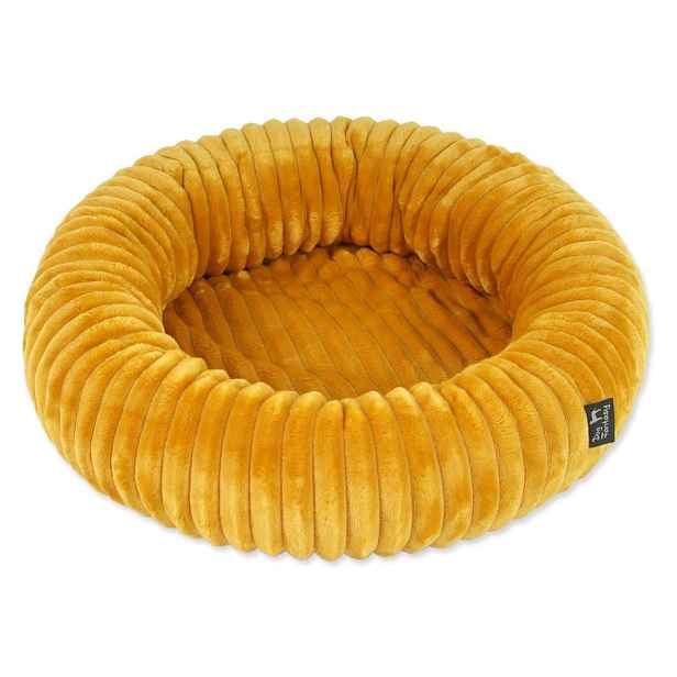 Pelíšek pro psa v hořčicové barvě ø 60 cm Dog Fantasy Stripe – Plaček Pet Products
