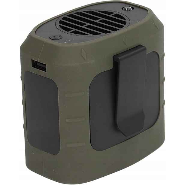 Přenosný Bederní Ventilátor Nabíjecí Usb Svítilna AM218 Zelená