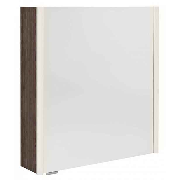 Sapho Alix - Zrcadlová skříňka s LED osvětlením 66x70x18 cm, 2x dvířka, P/L, borovice rustik AX166-0016