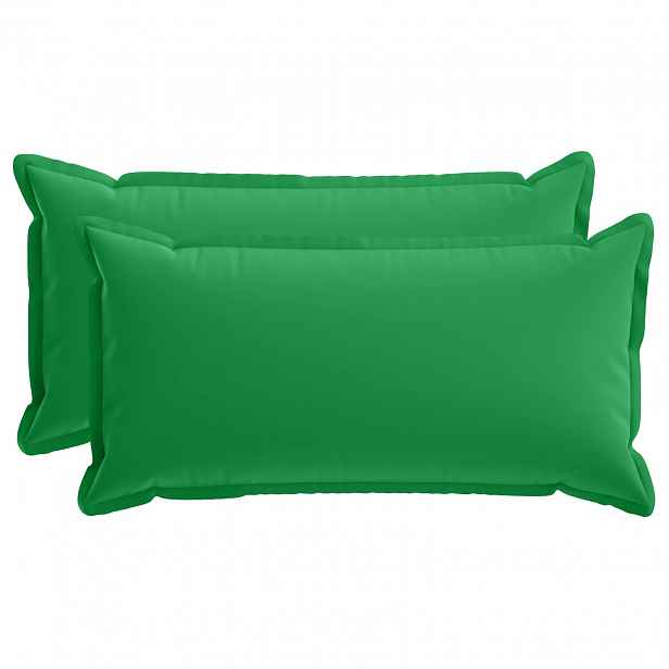 vidaXL Povlak na polštář 2 ks HOUTEN Zelená 40 x 80 cm Polyester