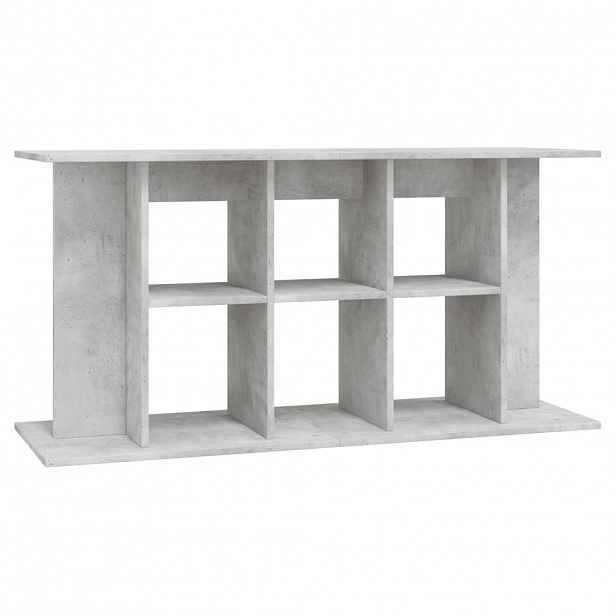 vidaXL Stojan na akvárium betonově šedý 120 x 40 x 60 cm, dřevo
