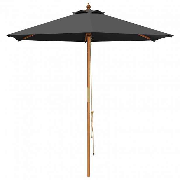 vidaXL Zahradní slunečník Ø 270 x 248 cm Masivní eukalyptové dřevo
