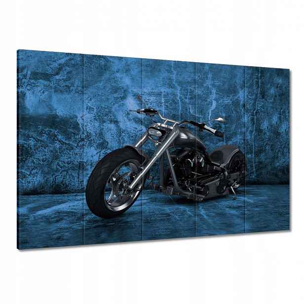 Obrazy 100x70 Modrá stěna Chopper