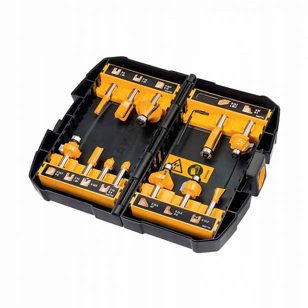 Příslušenství Pro Frézky Dewalt Sada Fréz Na Dřevo 12KS DT90016 DeWALT