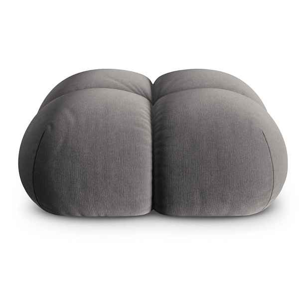 Šedá sametová podnožka Loretto – Cosmopolitan Design