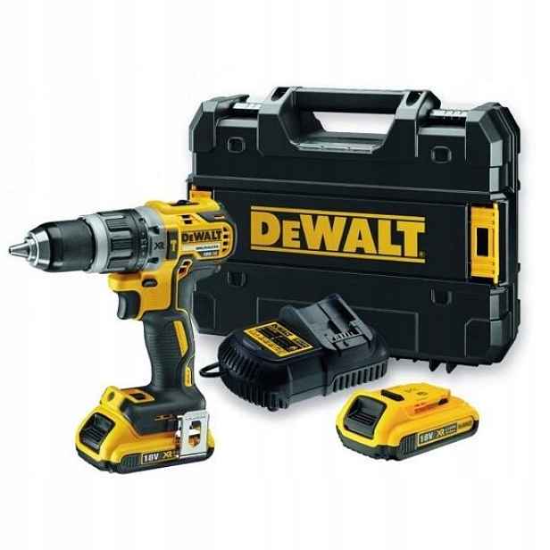 DeWalt DCD796D2 aku příklepová bezuhlíková vrtačka 18V/2*2Ah Xr Li-Ion, kuf