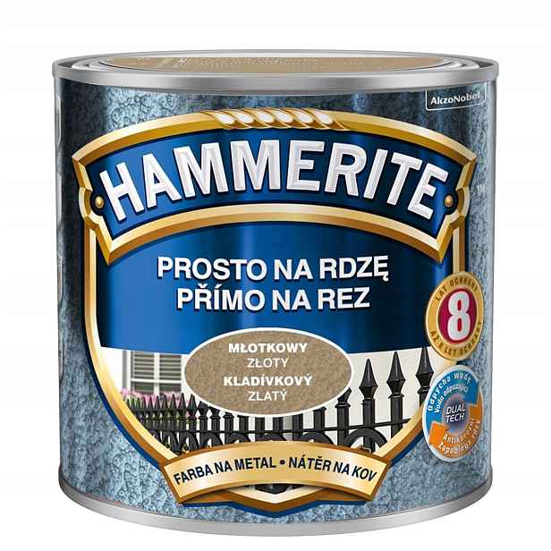 Hammerite Barva na rez 2,5L Zlatá Kladívková