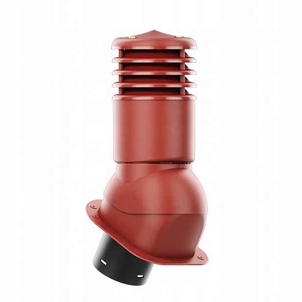 Větrací komín Smartline profil H fi 150 mm, zateplený, červený