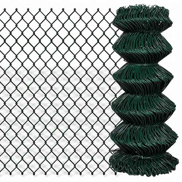 vidaXL Drátěné pletivo ocel 0,8 x 15 m zelené