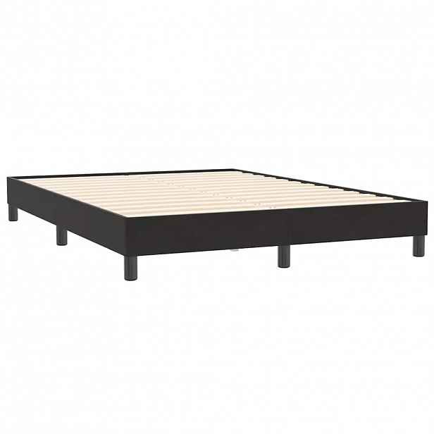 vidaXL Rám postele bez matrace Černá 140x210 cm Samet