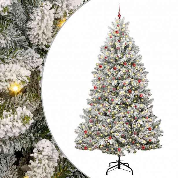 vidaXL Umělý vánoční stromeček 300 cm 300 LED Teplá bílá PVC a ocel