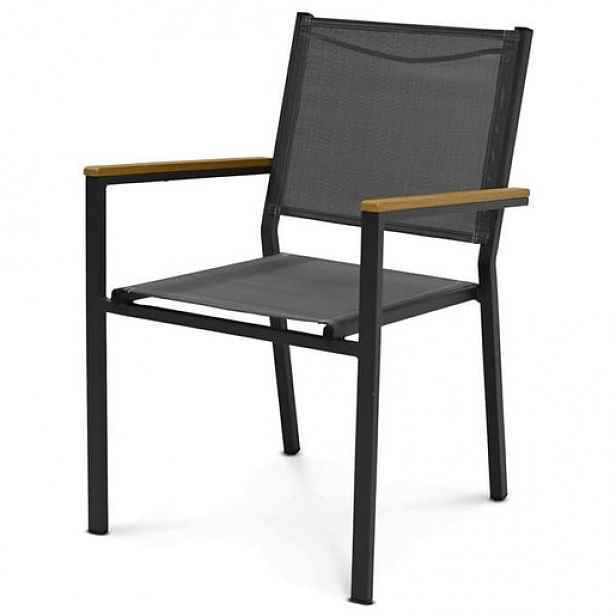 Zahradní židle Autronic šedá kov AAZC-L1303 GREY
