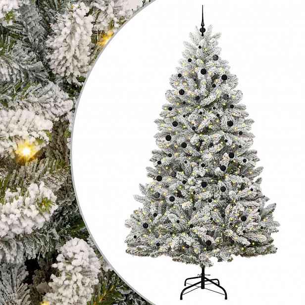 vidaXL Umělý vánoční stromeček 300 cm 300 LED Teplá bílá PVC a ocel