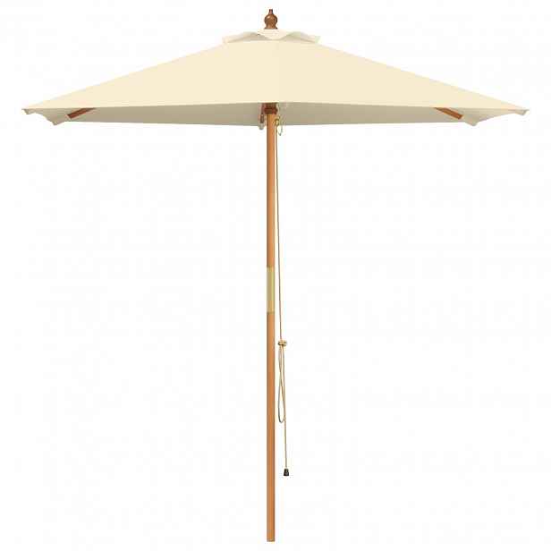 vidaXL Zahradní slunečník Ø 270 x 248 cm Masivní eukalyptové dřevo