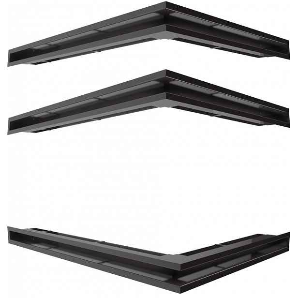 Krbová Mřížka Luft Kratki Rohová Černá 547X766X60 Set Pravý/levý 3s
