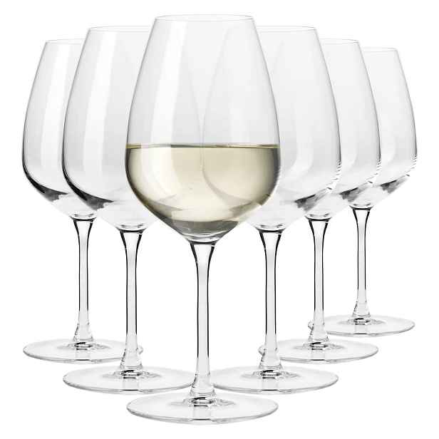 Skleničky na bílé víno Divine Krosno velké moderní 530ml riesling 6 Ks