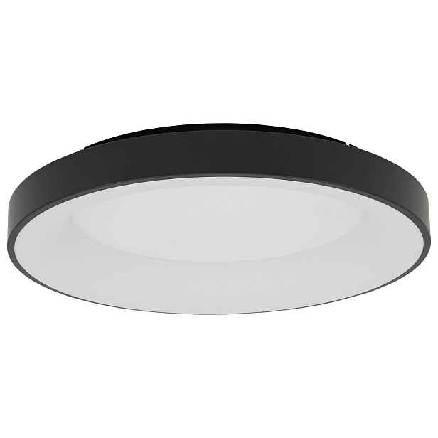 Stropní Svítidlo Nikki Round Led černý 60W 3000K Moderní Interiér Do Jídelny Obývací Pokoj