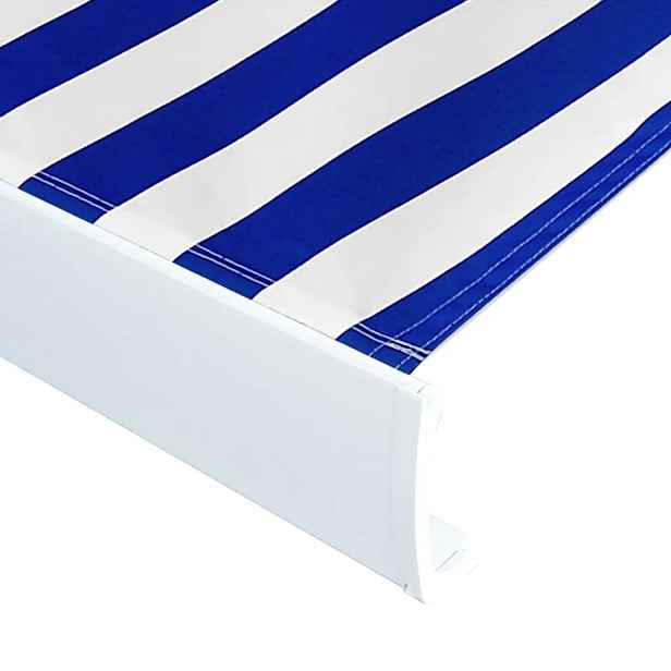 Tkanina Na Markýzu 500x300 CM Modro-bílá Uv Voděodolná Terasa